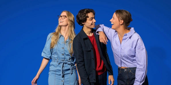 Lidl supermarkt collega's bij elkaar