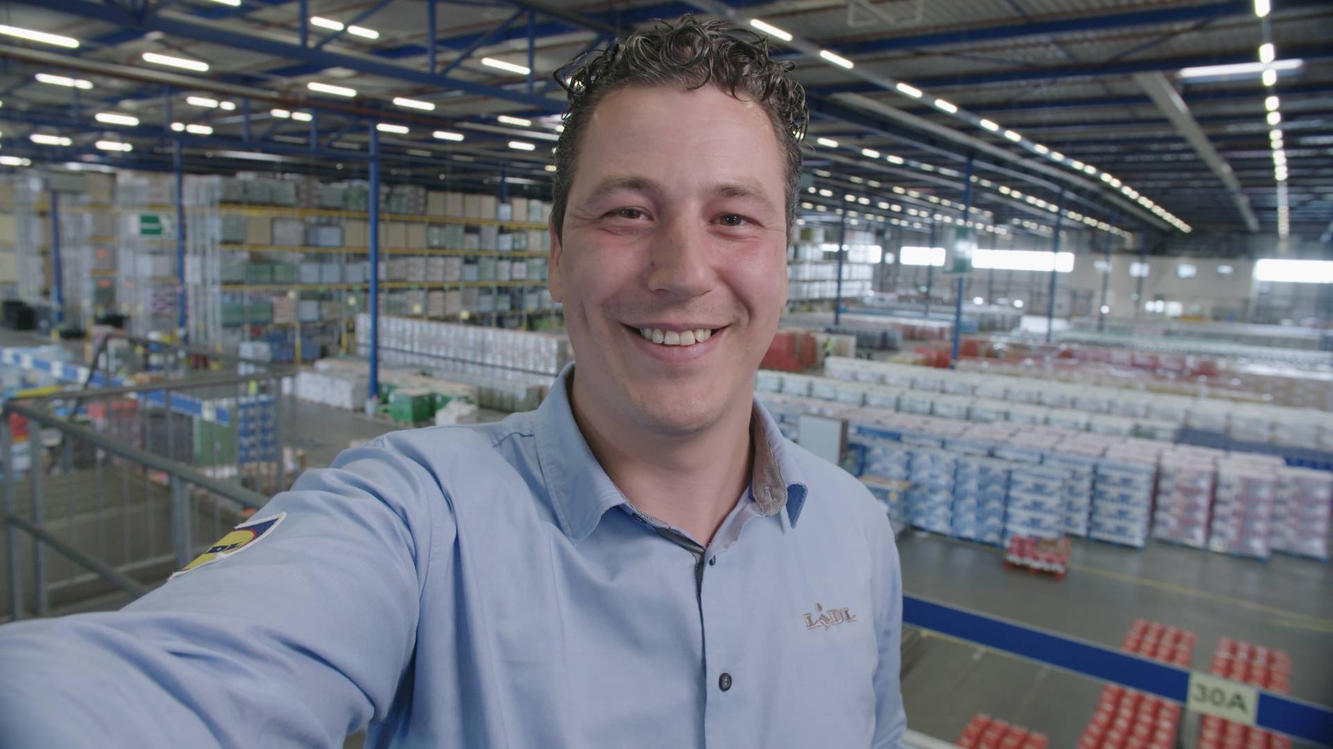 Niek- teammanager in het distributiecentrum