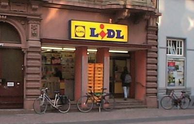 Het eerste Lidl filiaal